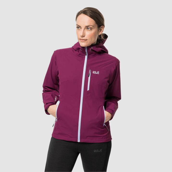 Jack Wolfskin Womens Eagle Peak Hardshell Jacket Fuchsia 670413LKF